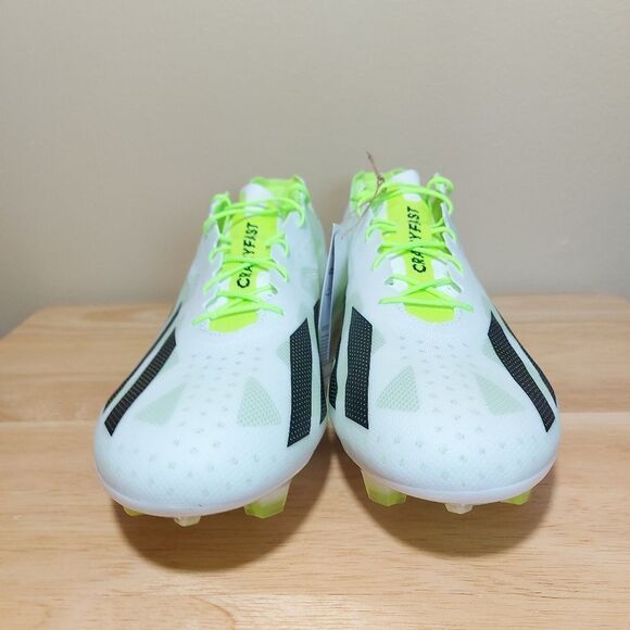 Adidas X CRAZYFAST+ FG Soccer Cleats White Black Lemon GY7377 Men's Size 12 - Picture 3 of 9